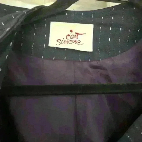 C'est Simone Saks Fifth Avenue Elegant European Style Suit,Size 14 - Picture 7 of 8